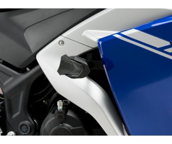 R19 FRAME SLIDERS FOR YAMAHA YZF-R3 2015-2018 - BLACK